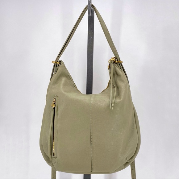 Hobo sage green leather shoulder bag - Picture 1 of 9